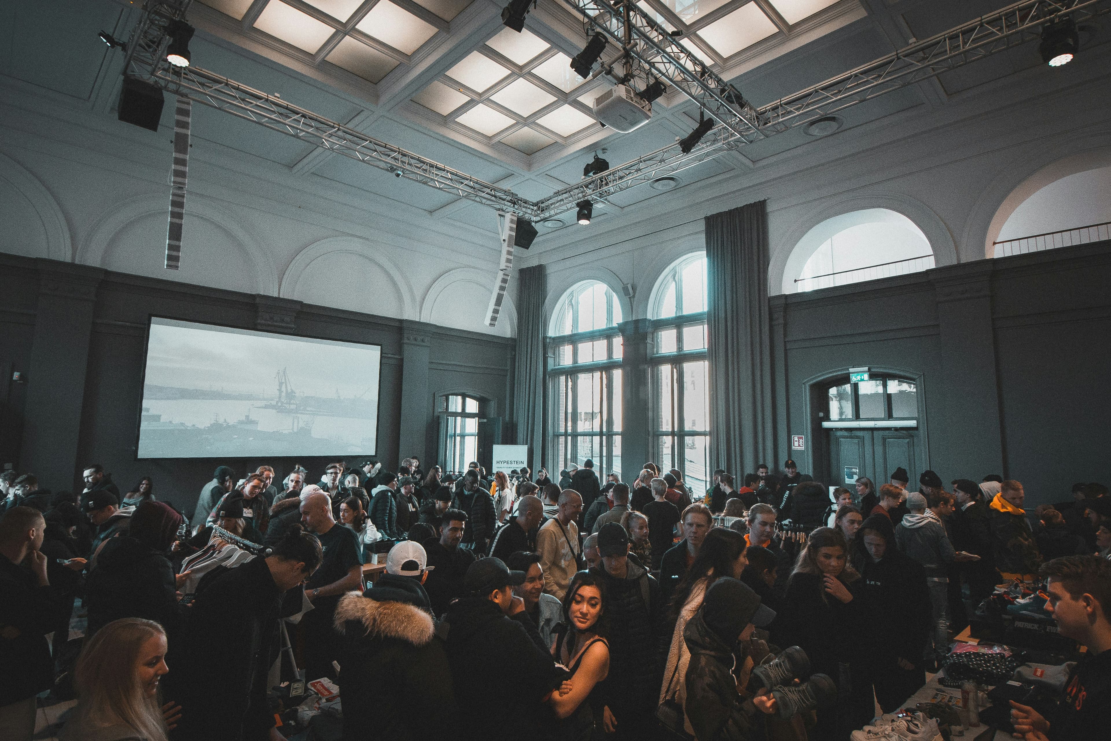 A busy community technology event
